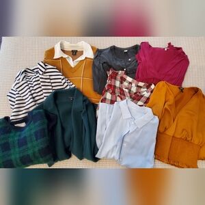 9 Piece Winter Clothing Lot- Business Casual